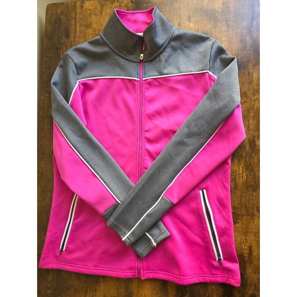 ✨ FootJoy Women’s Performance Full-Zip Jacket – Size M (Pink/Grey Colorblock) ✨